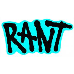 RANT Logo Sticker black - VK 0,50 EUR
