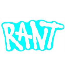 RANT Logo Sticker white - VK 0,50 EUR